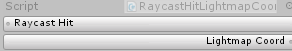 RaycastHit.LightmapCoord