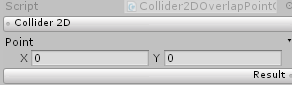Collider2D.OverlapPoint