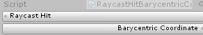 RaycastHit.BarycentricCoordinate