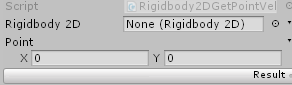 Rigidbody2D.GetPointVelocity