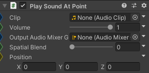 PlaySoundAtPoint