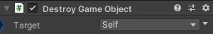 DestroyGameObject