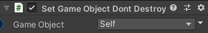 SetGameObjectDontDestroyOnLoad