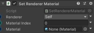 SetRendererMaterial