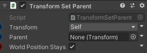 TransformSetParent