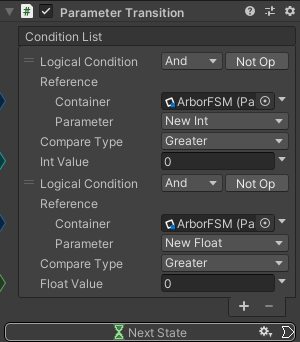 ParameterTransition