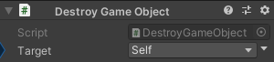 DestroyGameObject