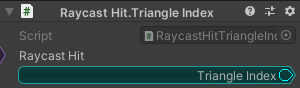 RaycastHit.TriangleIndex