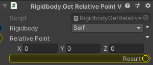 Rigidbody.GetRelativePointVelocity