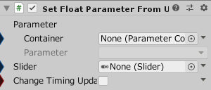 SetFloatParameterFromUISlider