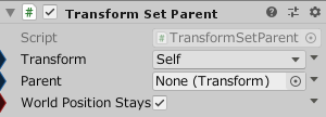 TransformSetParent