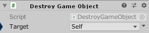 DestroyGameObject