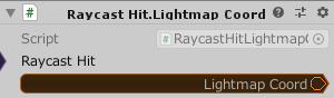 RaycastHit.LightmapCoord