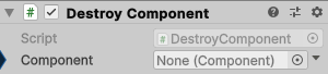 DestroyComponent