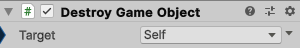 DestroyGameObject