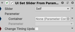 UISetSliderFromParameter