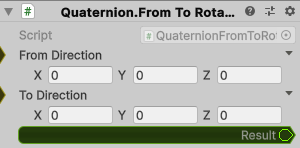 Quaternion.FromToRotation