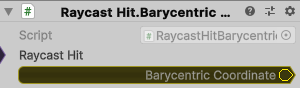 RaycastHit.BarycentricCoordinate