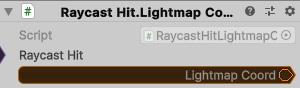 RaycastHit.LightmapCoord