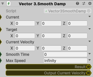 Vector3.SmoothDamp