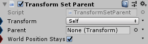 TransformSetParent