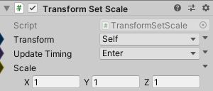 TransformSetScale