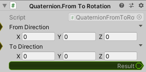 Quaternion.FromToRotation