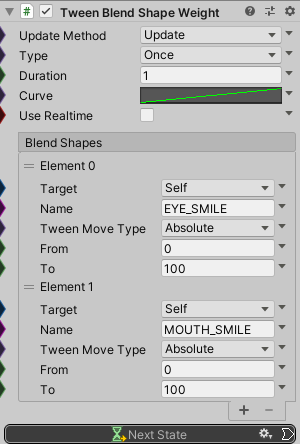 TweenBlendShapeWeight