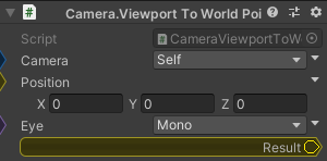 Camera.ViewportToWorldPoint