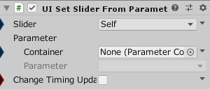 UISetSliderFromParameter