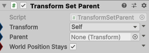 TransformSetParent