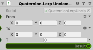 Quaternion.LerpUnclamped