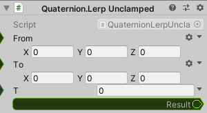 Quaternion.LerpUnclamped