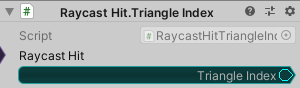 RaycastHit.TriangleIndex