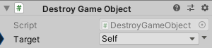 DestroyGameObject