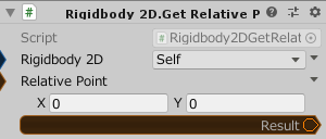 Rigidbody2D.GetRelativePointVelocity